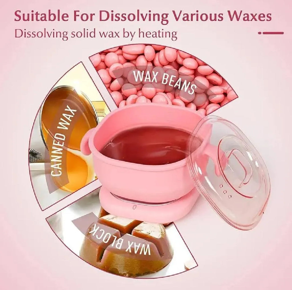 Pink Portable Wax Heater for Hair Removal