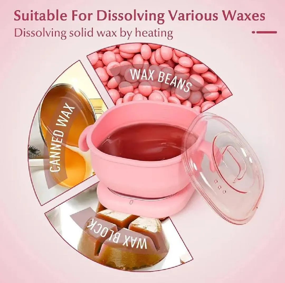 Pink Portable Wax Heater for Hair Removal
