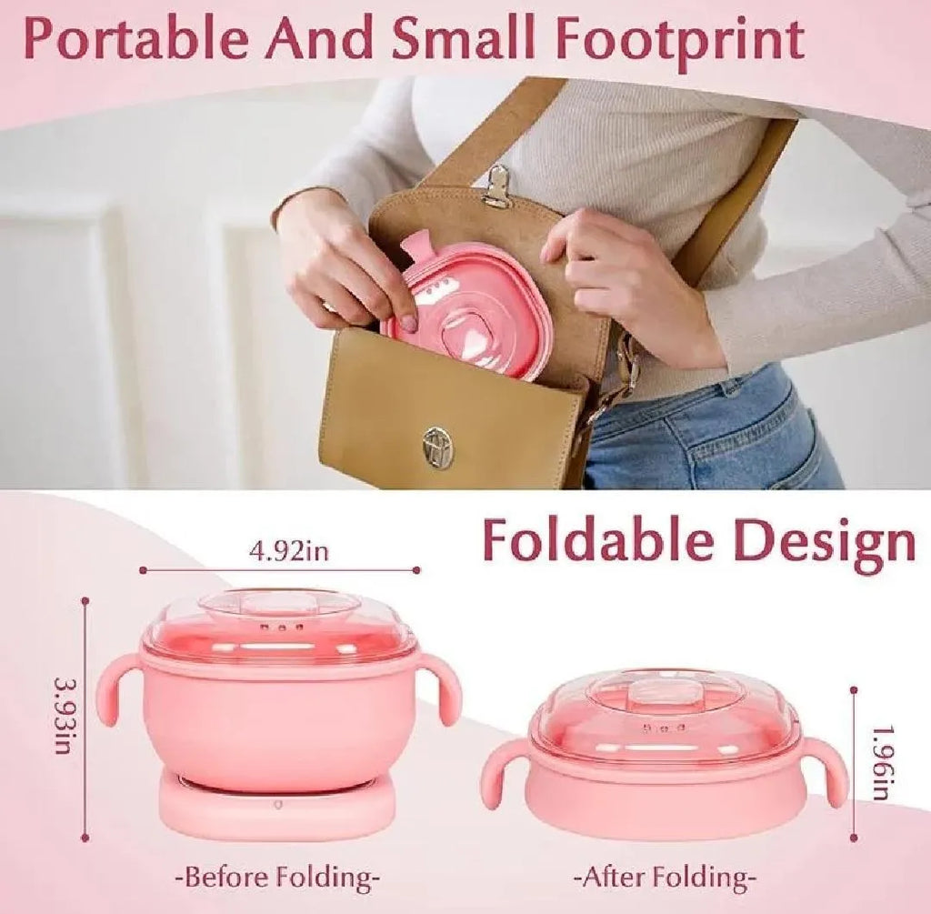 Pink Portable Wax Heater for Hair Removal