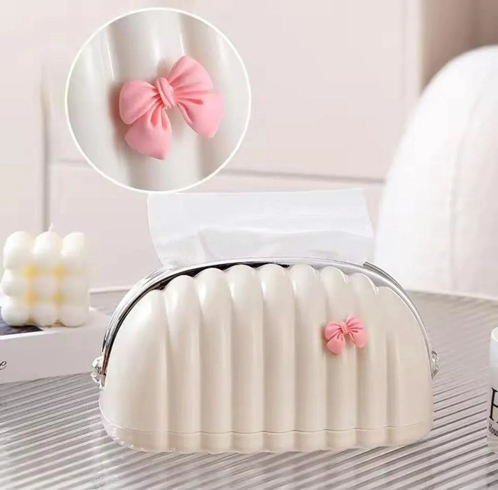 White ABS Plastic Tissue Box Set of 3