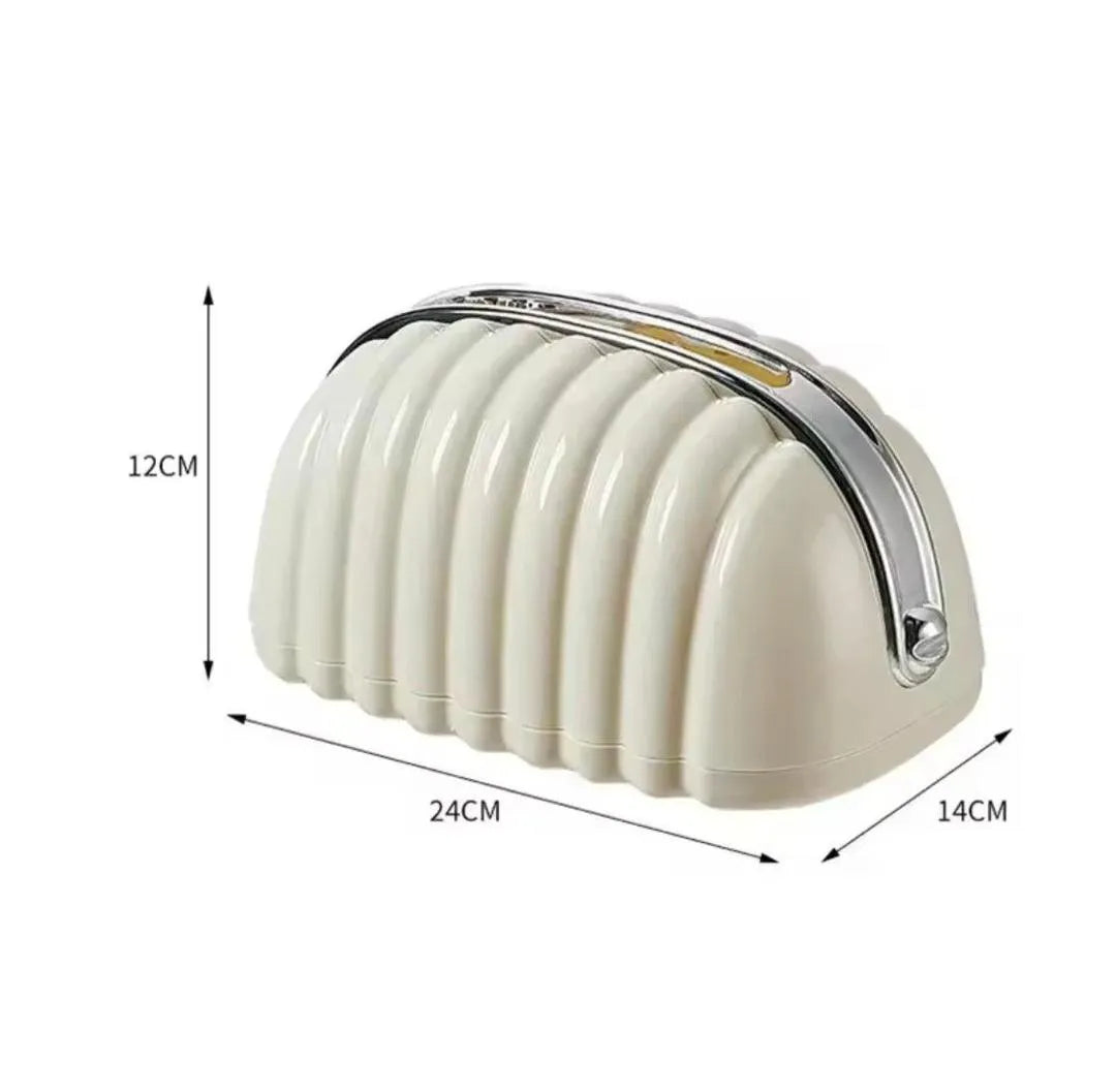 White ABS Plastic Tissue Box Set of 3
