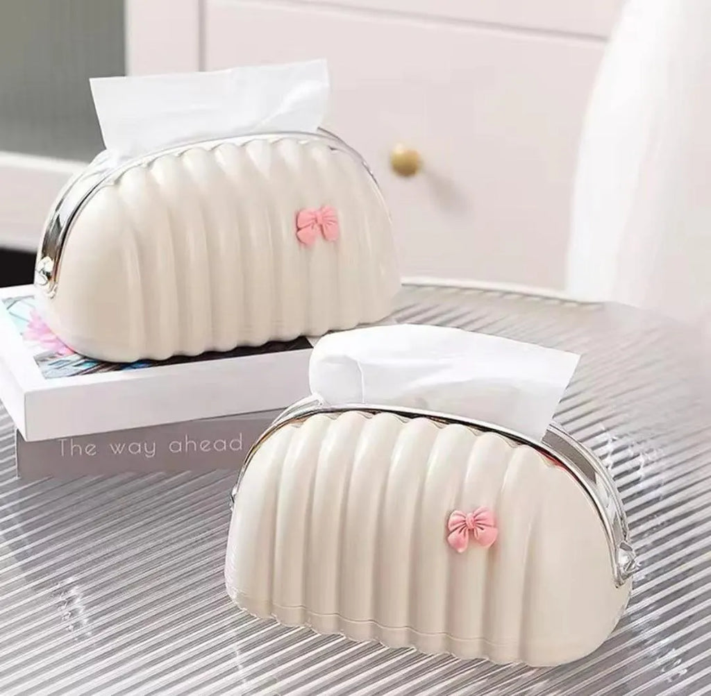 White ABS Plastic Tissue Box Set of 3
