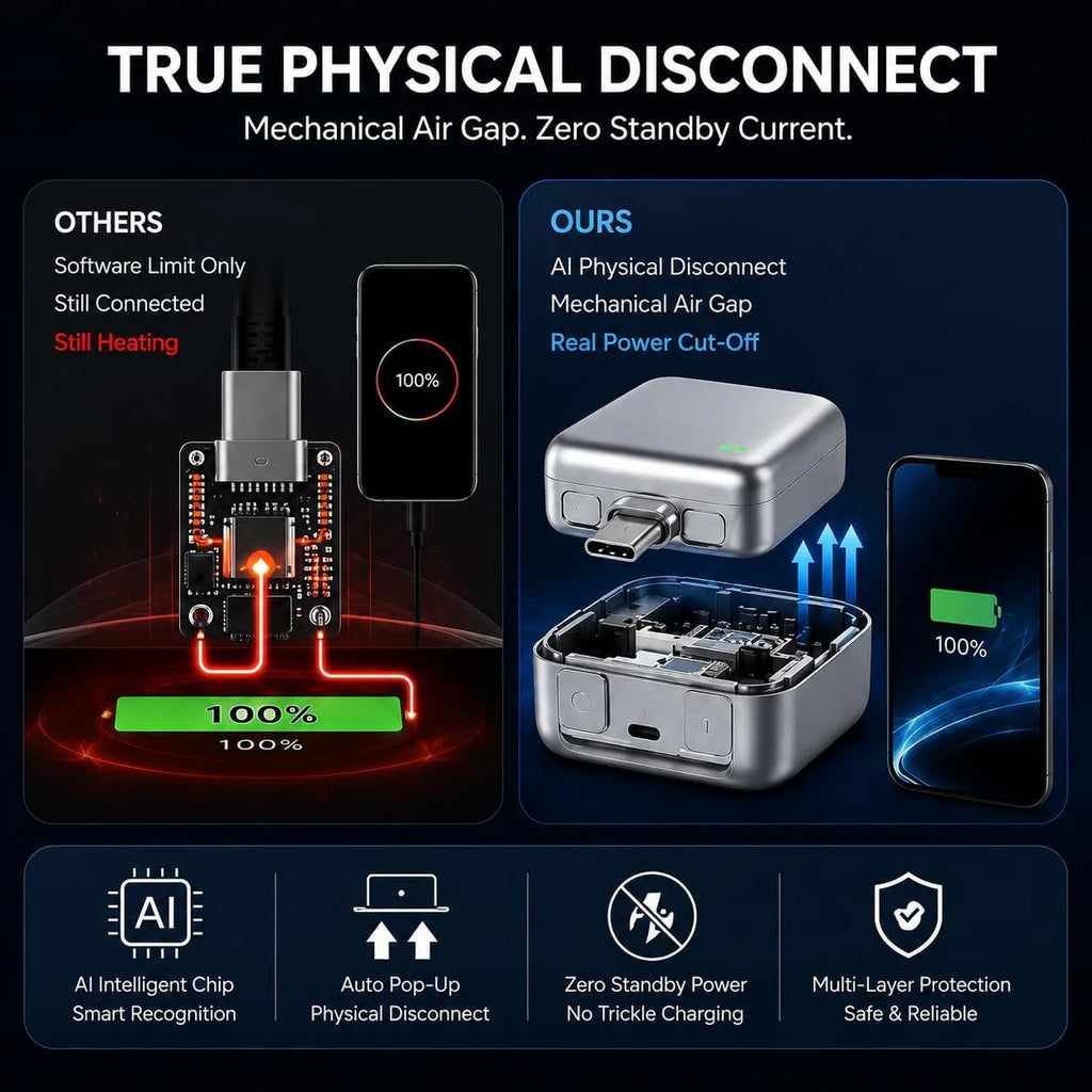 PopGuard – Smart Auto-Disconnect Charger (140W Type-C)