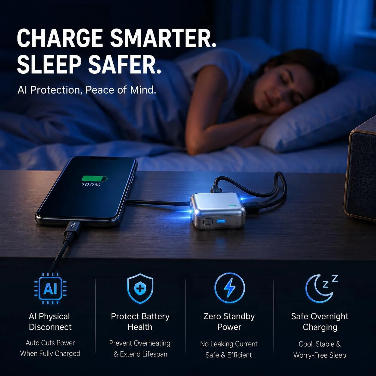 PopGuard Smart Auto-Disconnect Charger