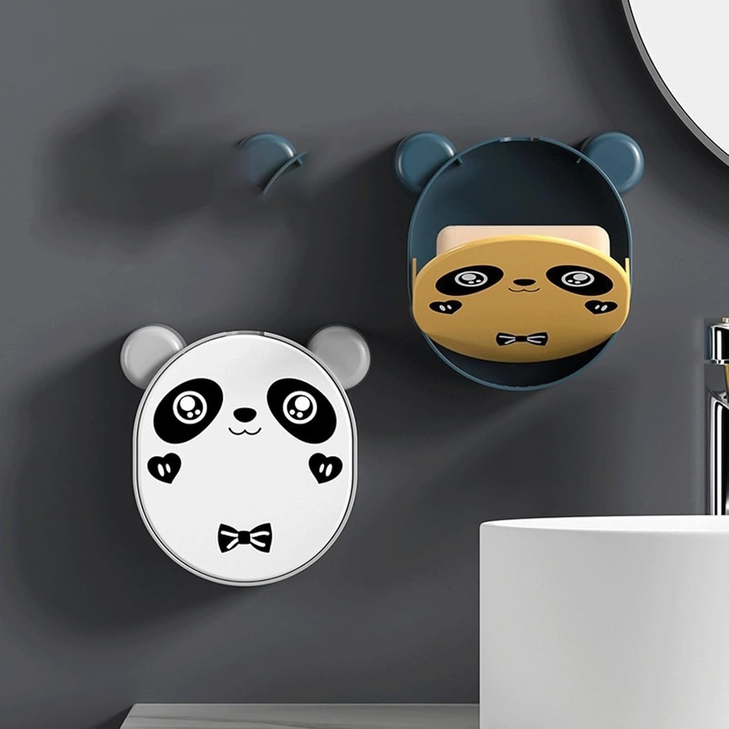 Panda Wall-Mounted Soap Dish Holder