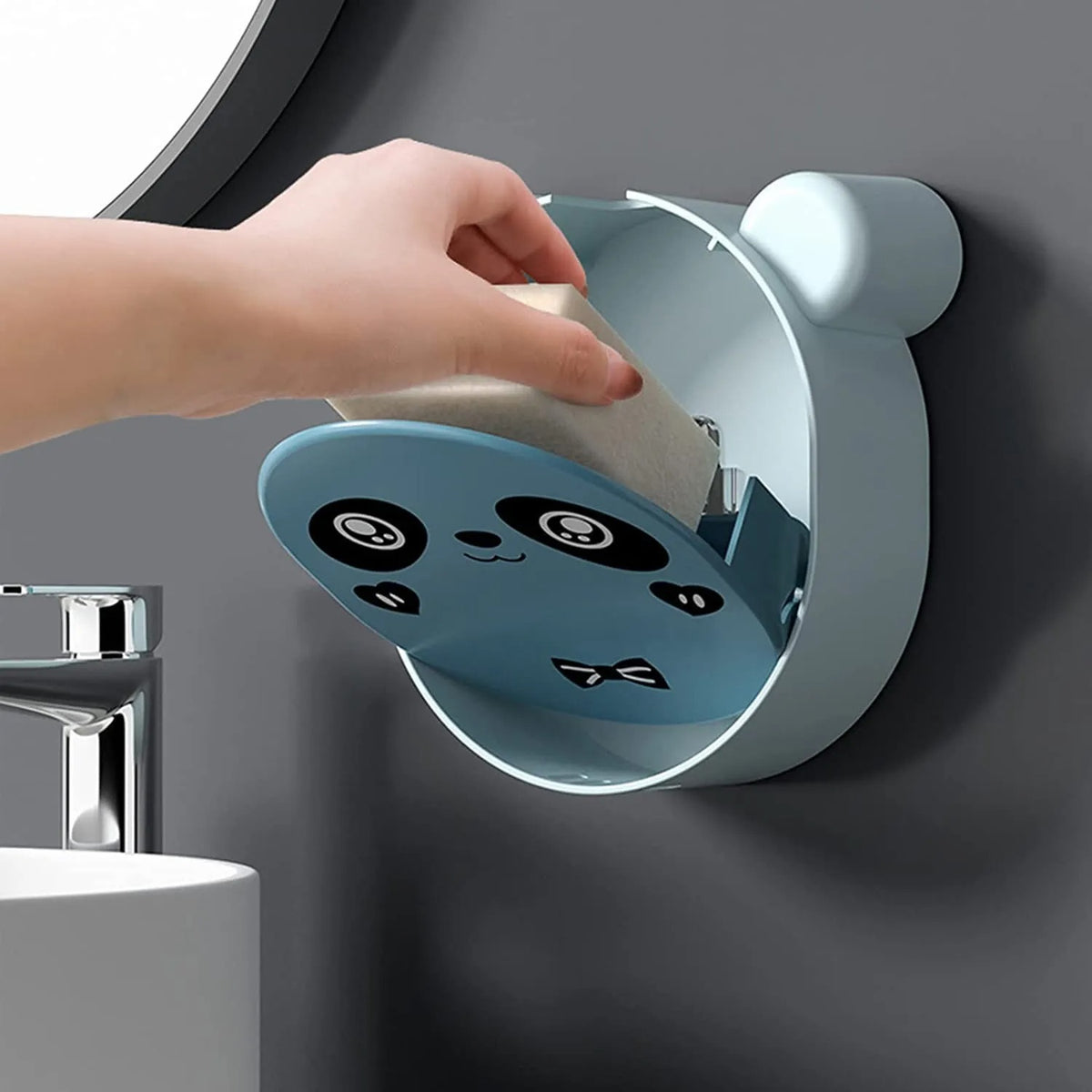Panda Wall-Mounted Soap Dish Holder