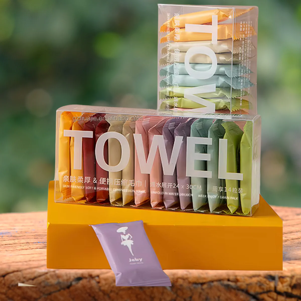 Compressed Travel Washcloths (14 Pcs)