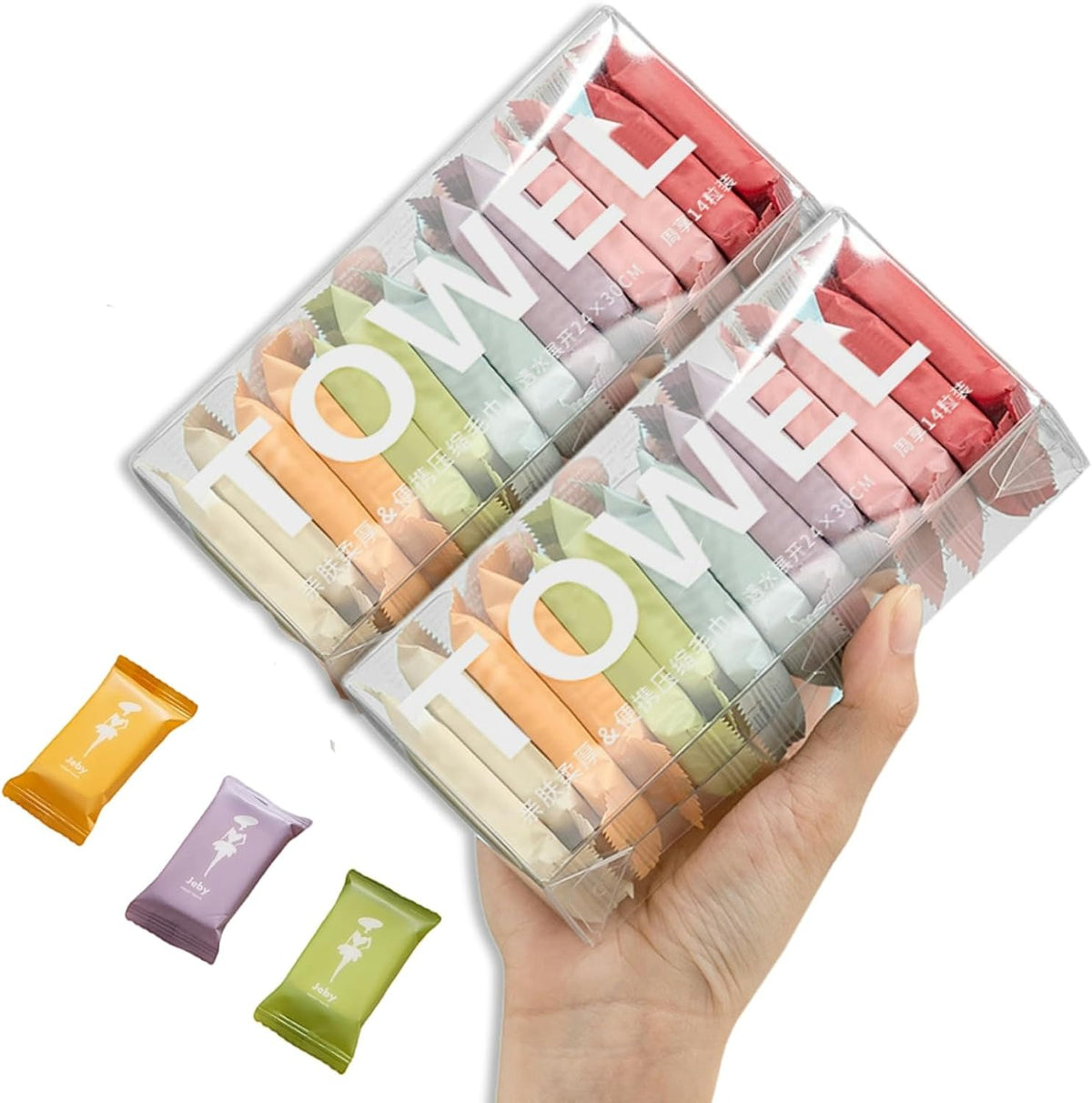 Compressed Travel Washcloths (14 Pcs)