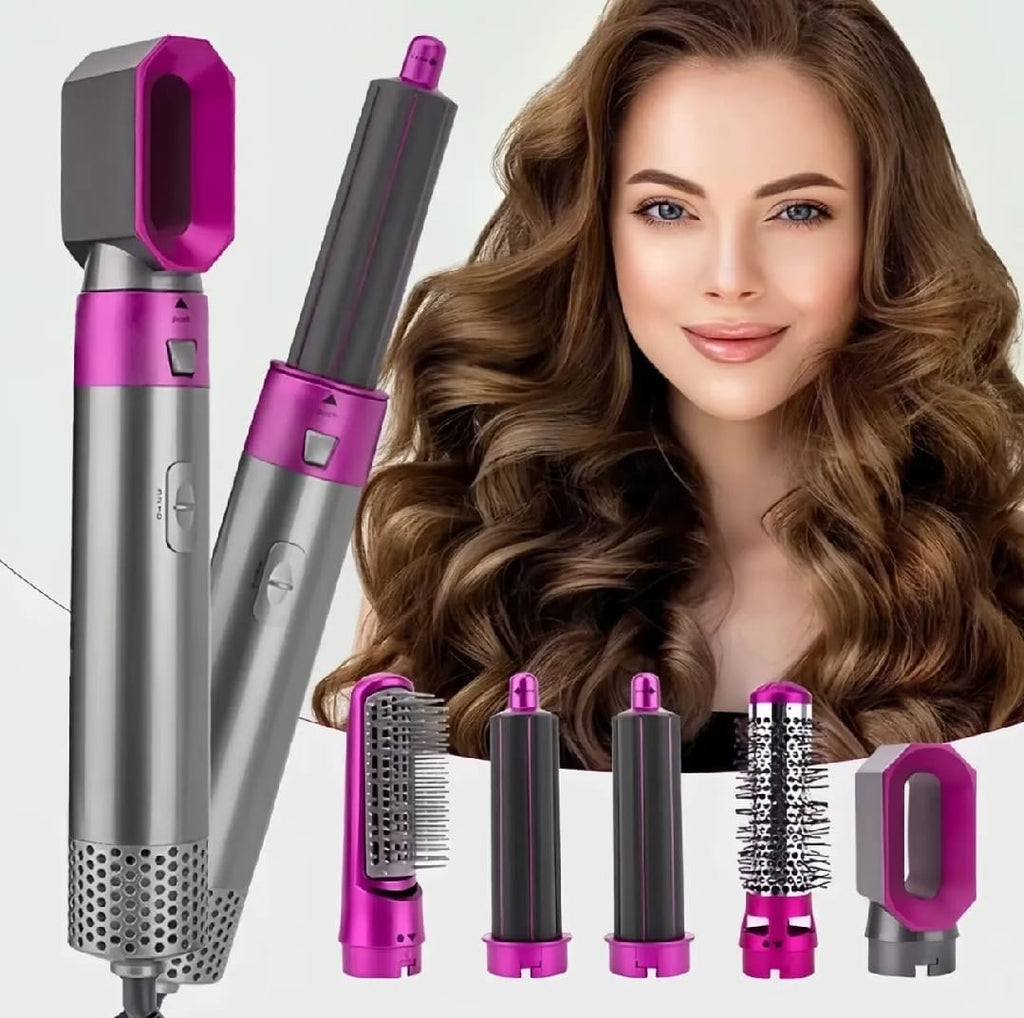 5-in-1 Hair Styler Brush & Straightener