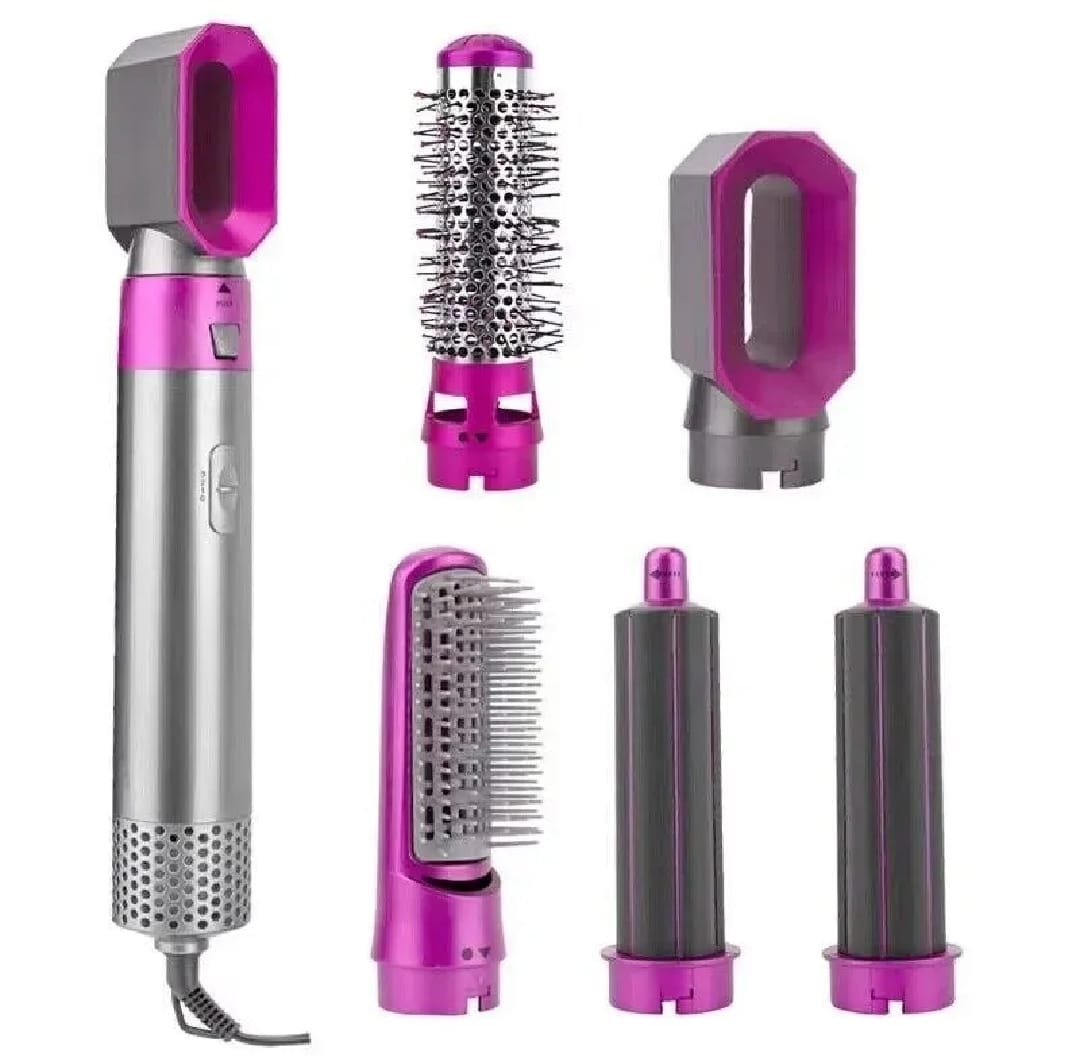 5-in-1 Hair Styler Brush & Straightener