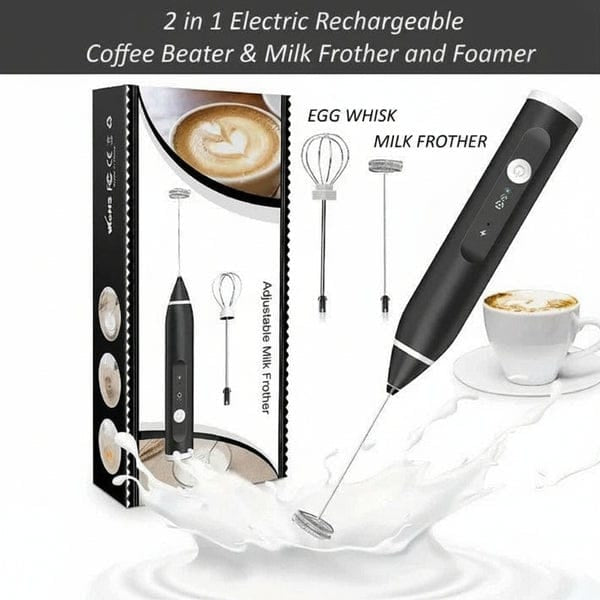 2-in-1 Electric Coffee Beater & Milk Frother