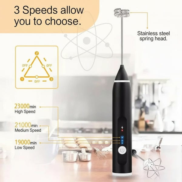 2-in-1 Electric Coffee Beater & Milk Frother