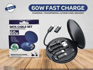 5-in-1 Multi-Pin Fast Charging Cable Set