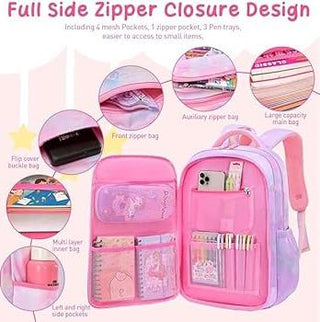 Rainbow School Backpack for Girls