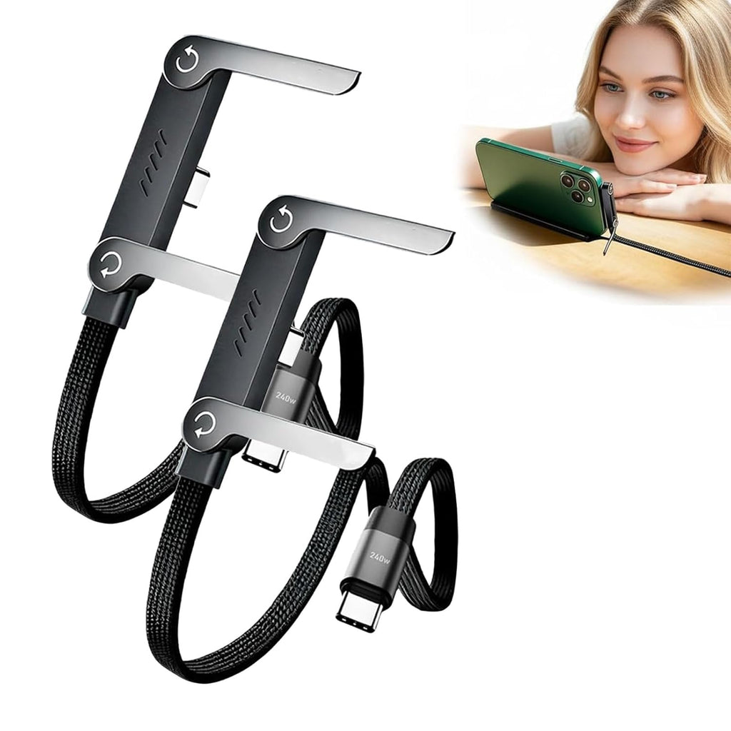 USB-C to USB-C Fast Charging Cable with Stand