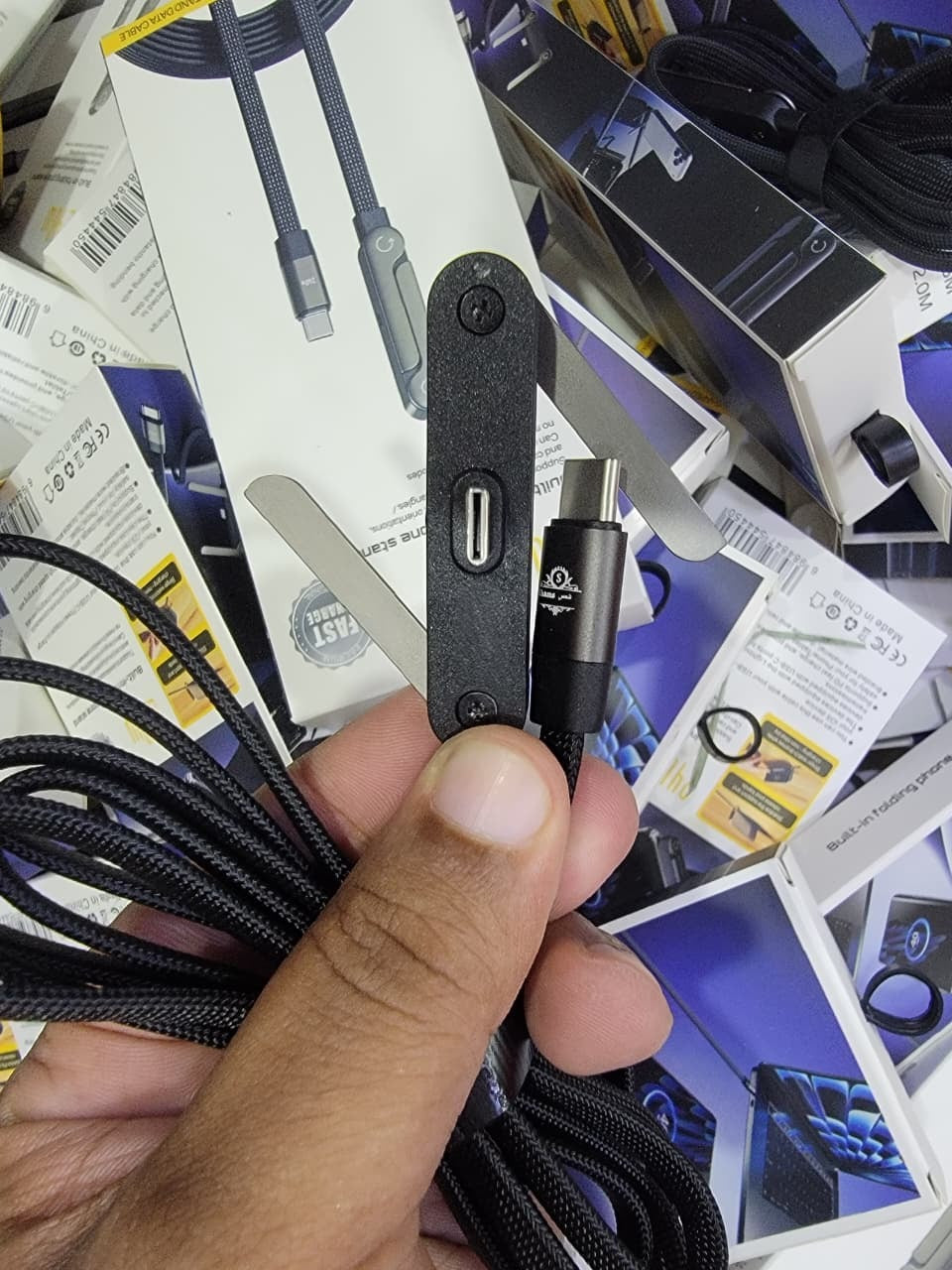 USB-C to USB-C Fast Charging Cable with Stand