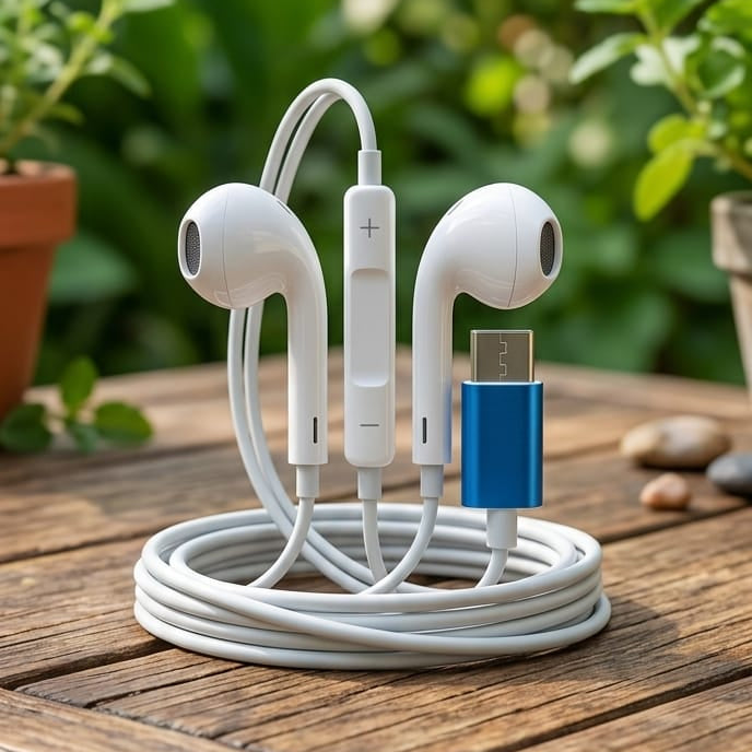 Wired Earphones with In-Line Mic