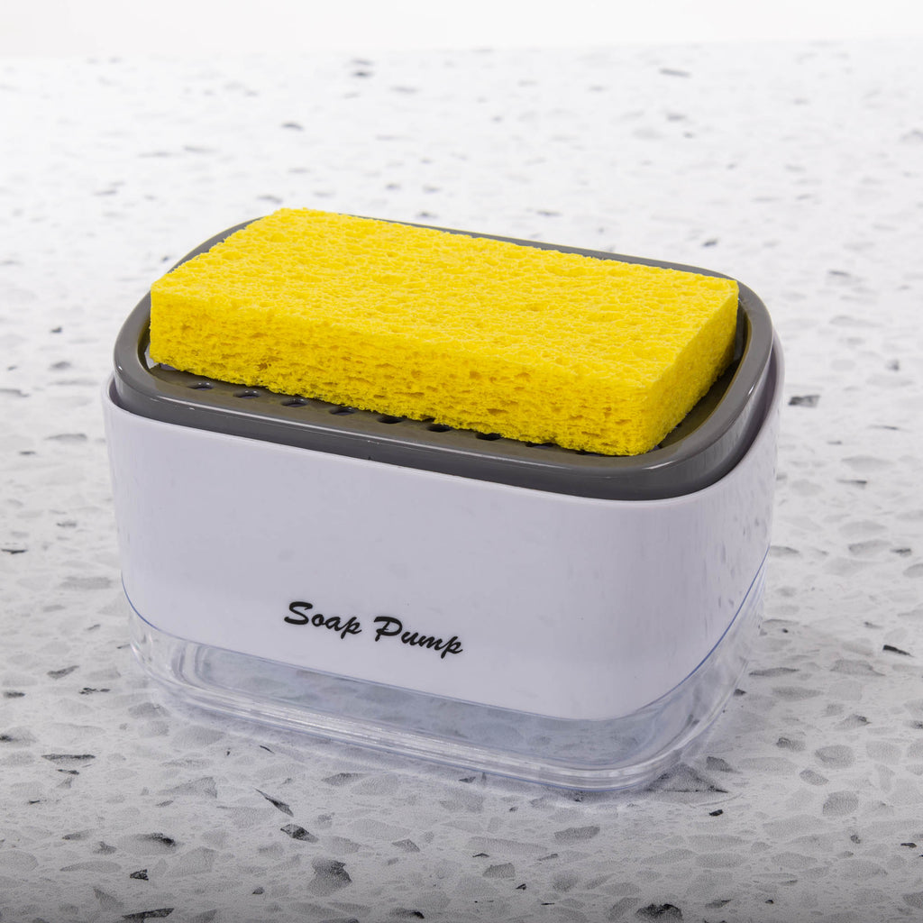 Soap Pump Dispenser with Sponge Holder