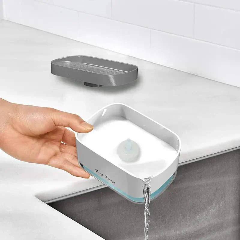 Soap Pump Dispenser with Sponge Holder