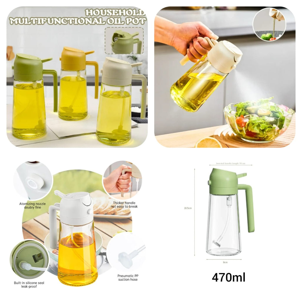 2-in-1 Oil Spray Bottle & Mist Dispenser