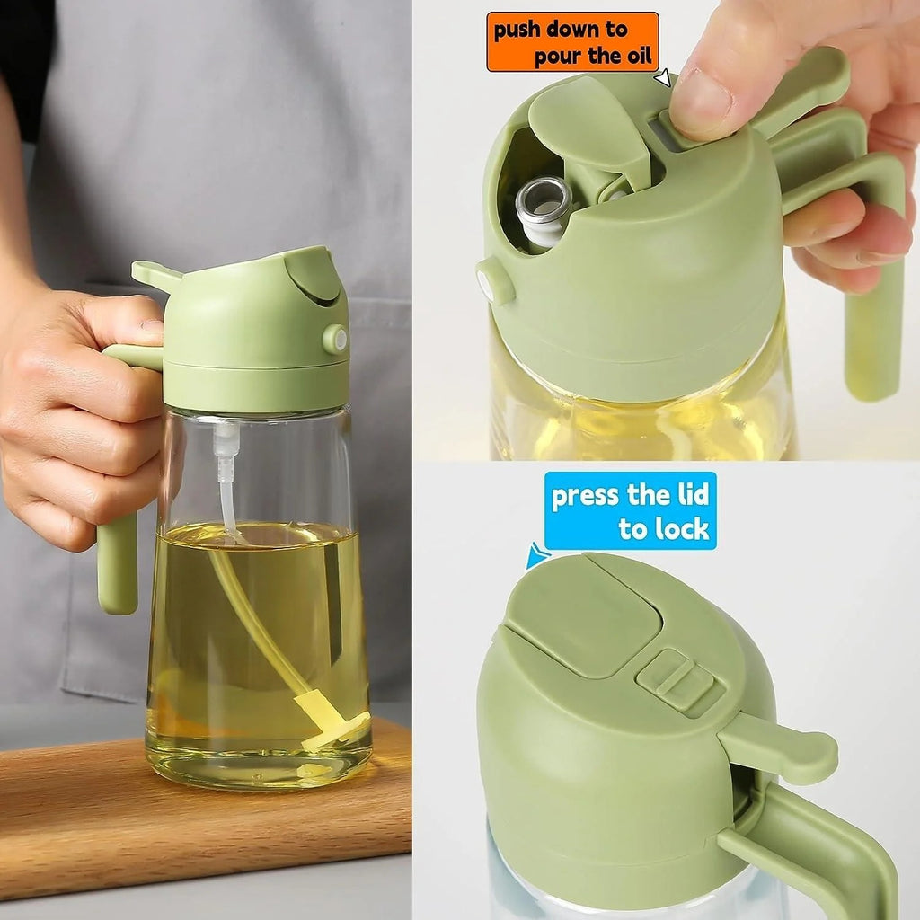 2-in-1 Oil Spray Bottle & Mist Dispenser
