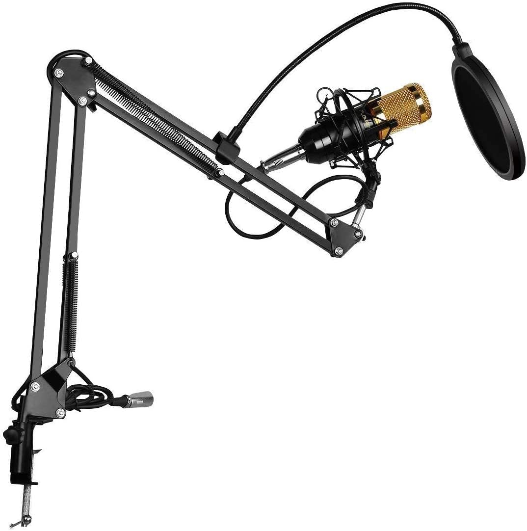 Professional Condenser Microphone Podcast Mic Set