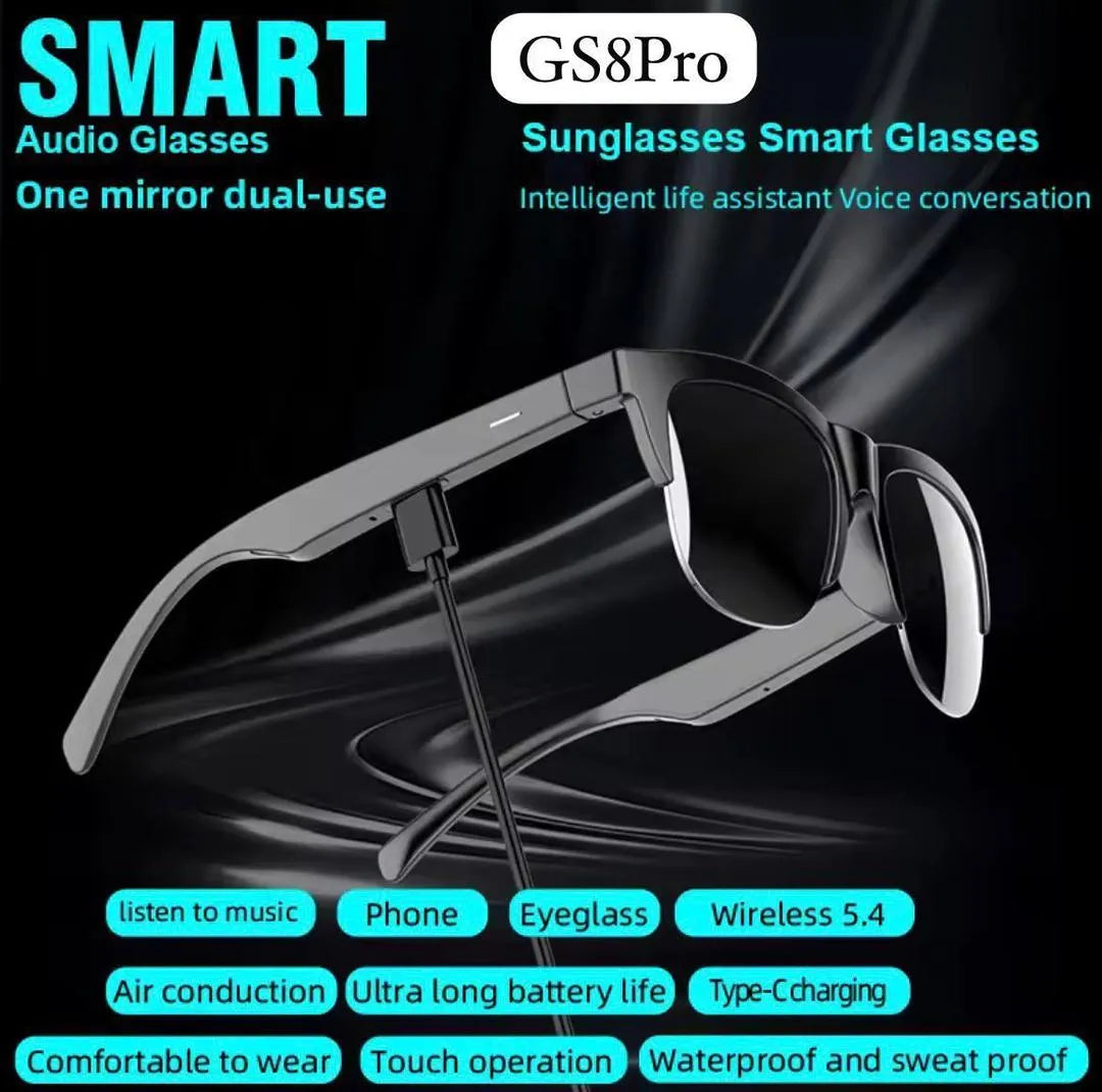 Intelligent Bluetooth Smart Audio Glasses - Model G58 Pro / GS8 Pro