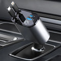 4-in-1 Fast Car Charger with Retractable Cable (120W Max) | Model H1428