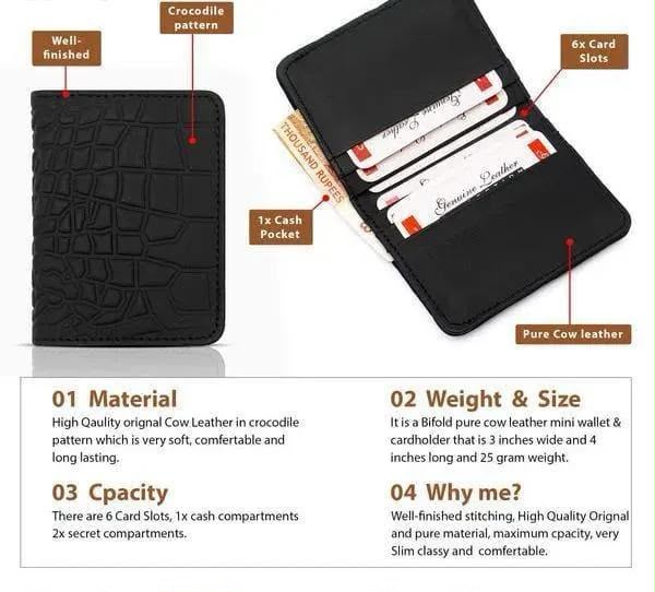 Men's Leather Wallet - Handy Style